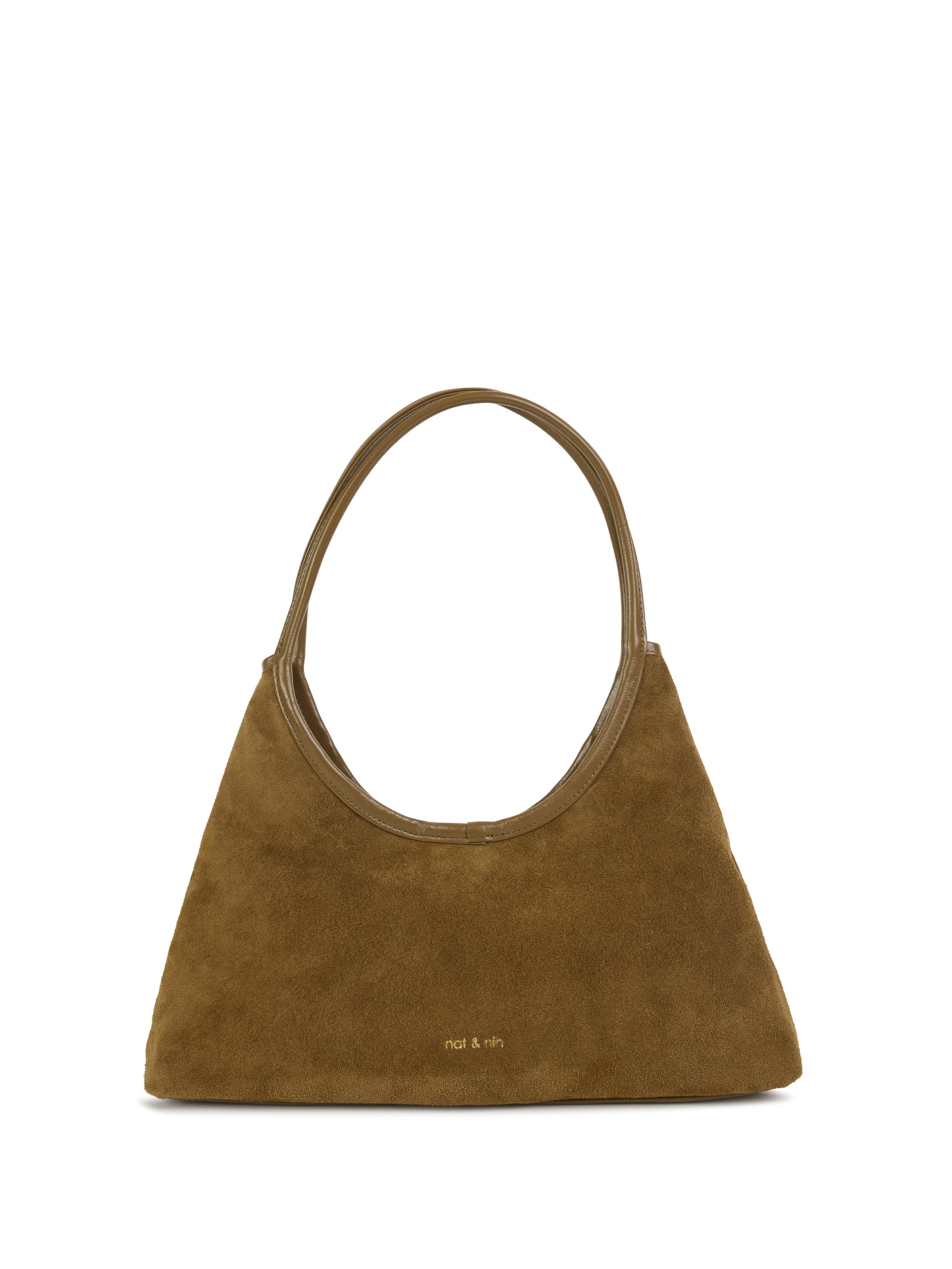 Nat&Nin Sacs à main 'MILO' en marron chiné, Vue avec produit