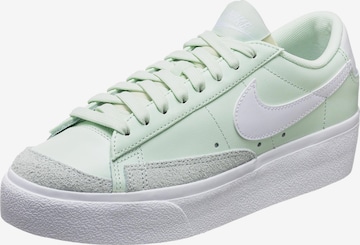 Nike Sportswear Низкие кроссовки 'Blazer' в Зеленый: спереди
