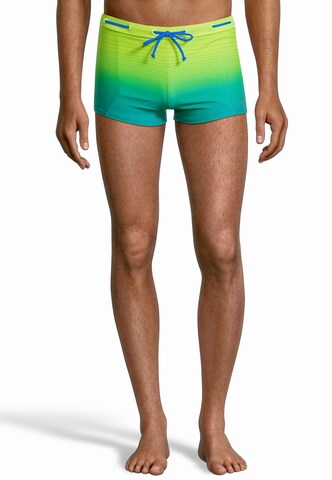 BECO the world of aquasports Swim Trunks 'GRADIENT DOTS' in Green: front