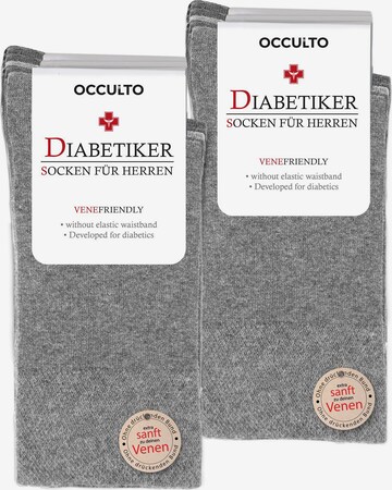 Occulto Socken 'Diabetiker Goetz' in Grau