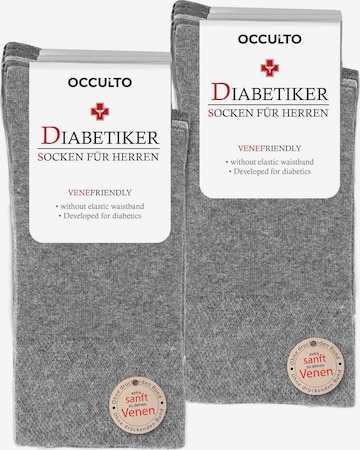 Occulto Socken 'Diabetiker Goetz' in Grau
