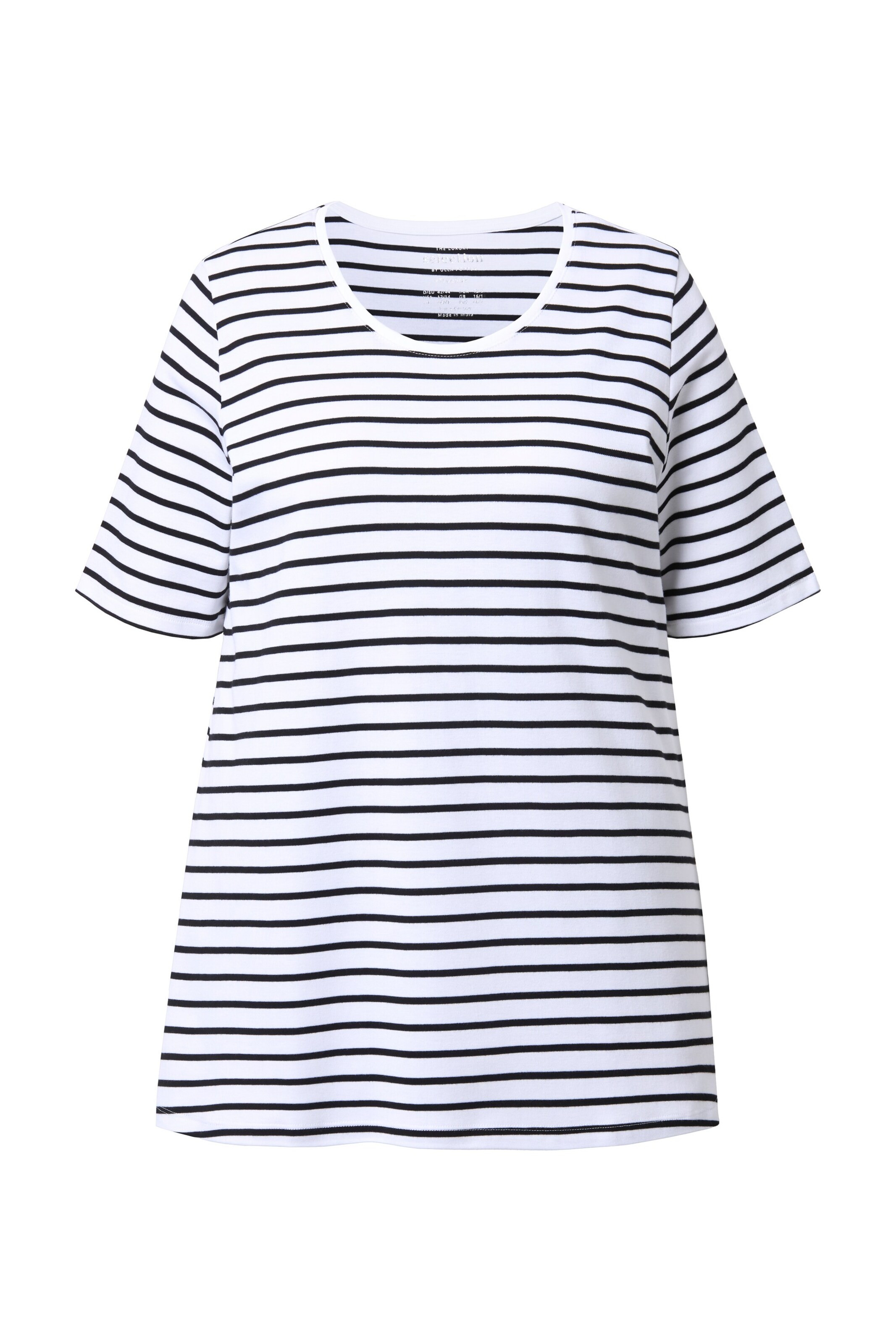 Ulla Popken Shirt in Wit: voorkant