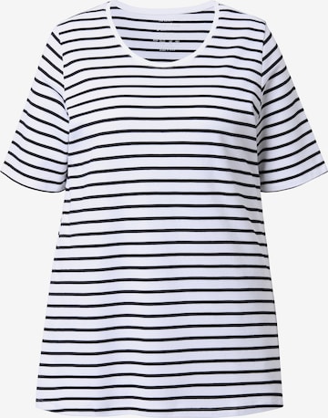 Ulla Popken Shirt in Wit: voorkant