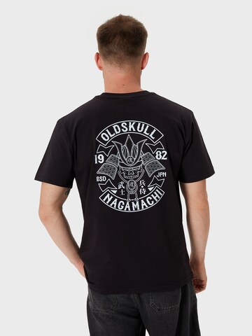 Oldskull Shirt 'Rtrip Nagamurai' in Black: front