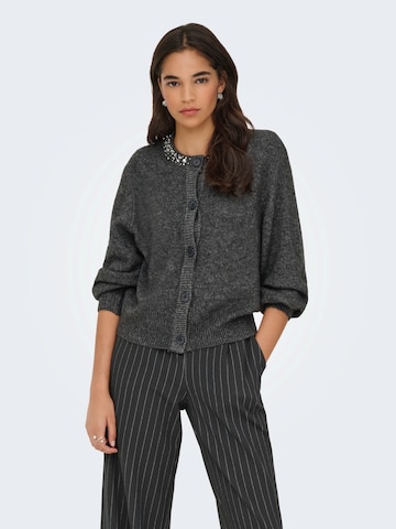 ONLY Gebreid vest 'ONLElsa' in Grijs: voorkant