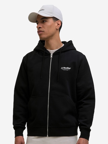 JACK & JONES - Sudadera con cremallera 'JJESoho' en negro