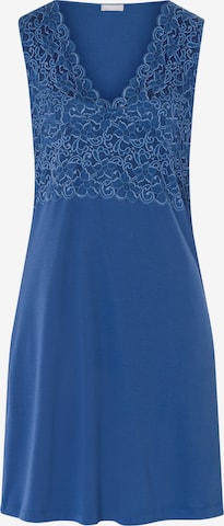 Chemise de nuit ' Moments ' Hanro en bleu : devant