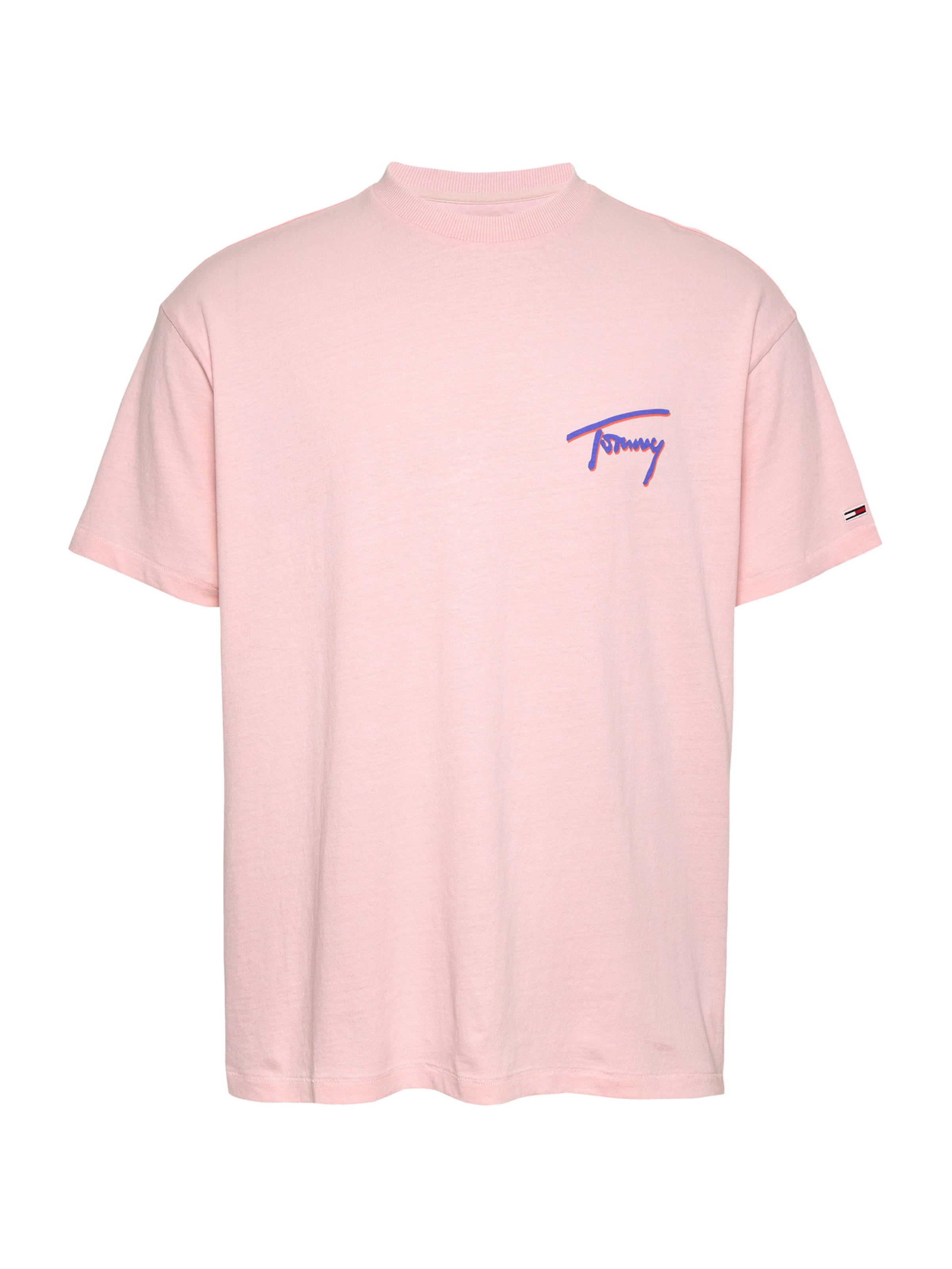 Tommy Jeans Μπλουζάκι σε ροζ: μπροστά