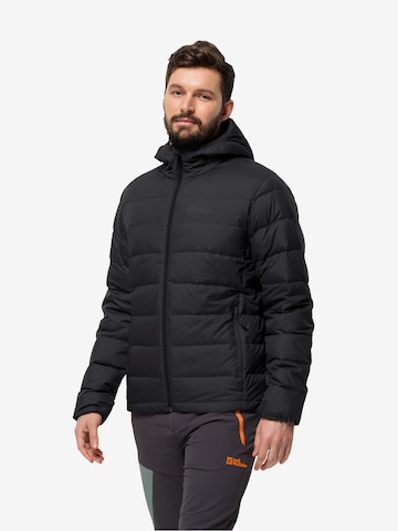 JACK WOLFSKIN Outdoor jacket 'Ather' in Black: front