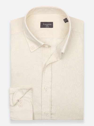 7Camicie Zakelijk overhemd 'Leonardo Linen Man Shirt' in de kleur Beige, Productweergave