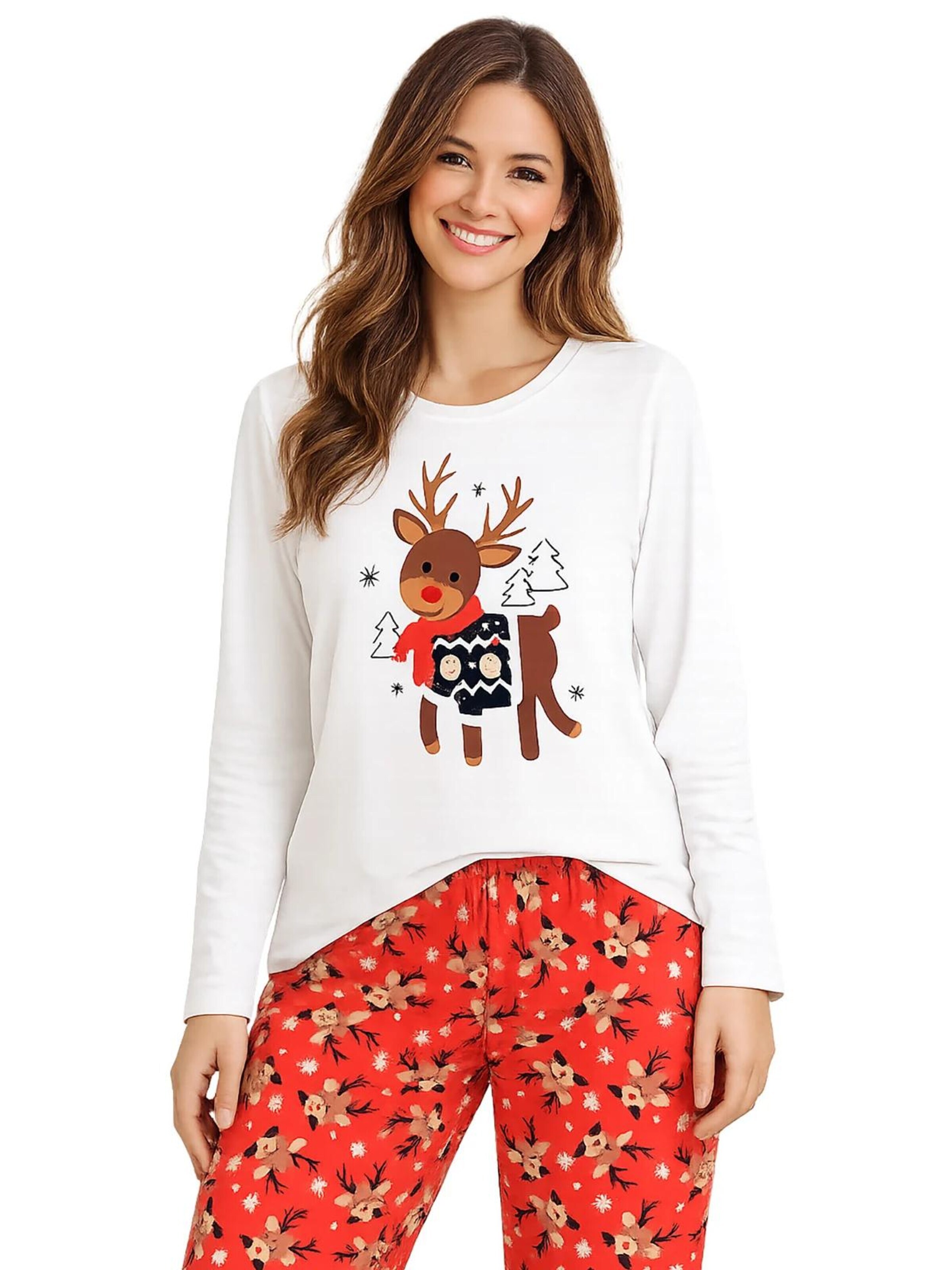 United Labels Pyjama 'Rentier XMAS'‌‌‌‌‌‌‌ in Mischfarben
