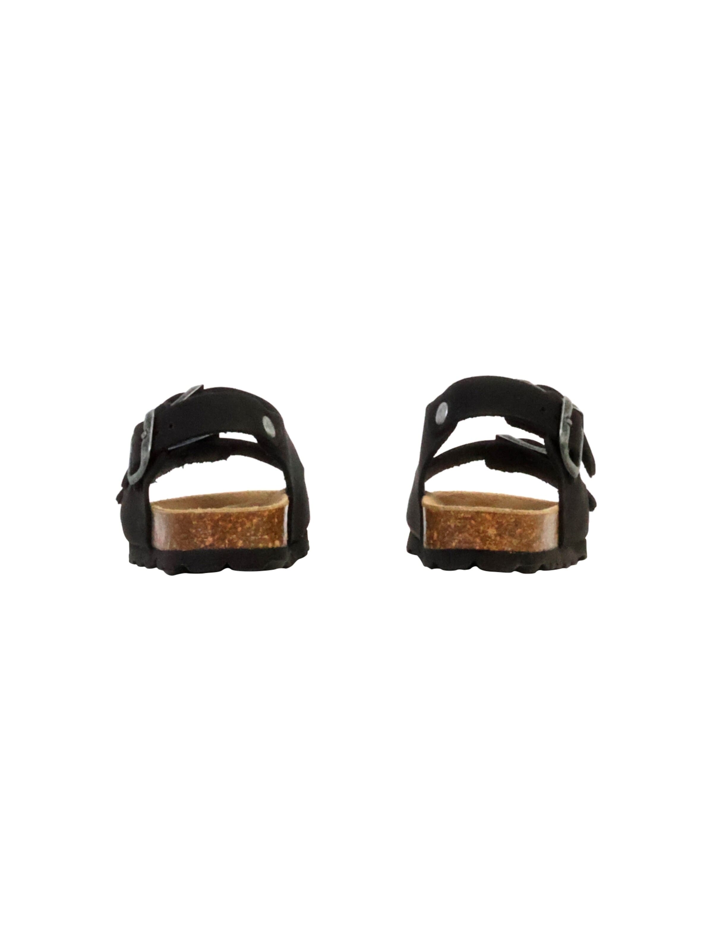 The Divine Factory Huisschoenen 'Kinder-Lederpantolette Noga Mistraly BS Edge' in Zwart