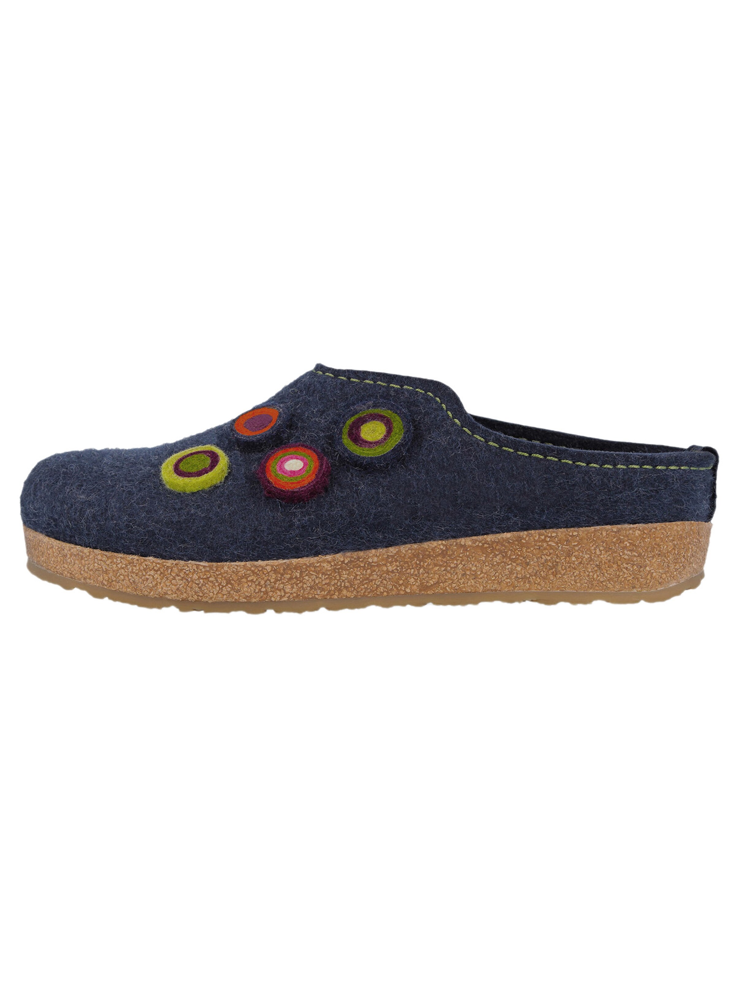 HAFLINGER Clogs 'Grizzly Kanon' in Blue