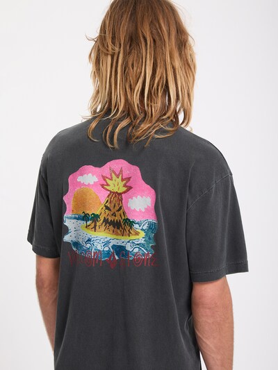 Volcom T-Shirt 'Fa Ozzy 1' in XS in gelb / orange / pink / schwarz, Produktansicht