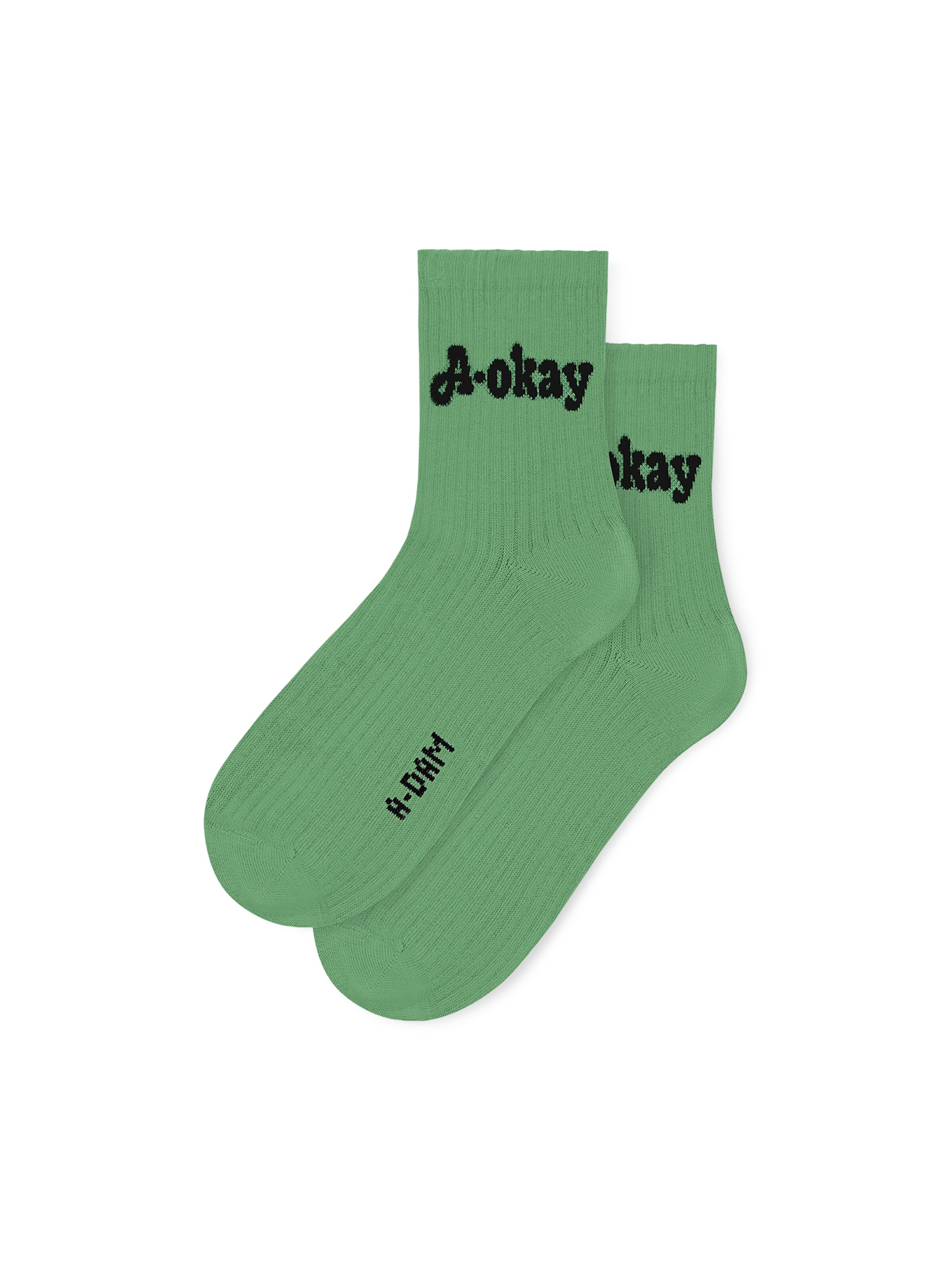 A-dam Socks in Green: front