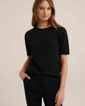 WE Fashion Sweater in Black: front