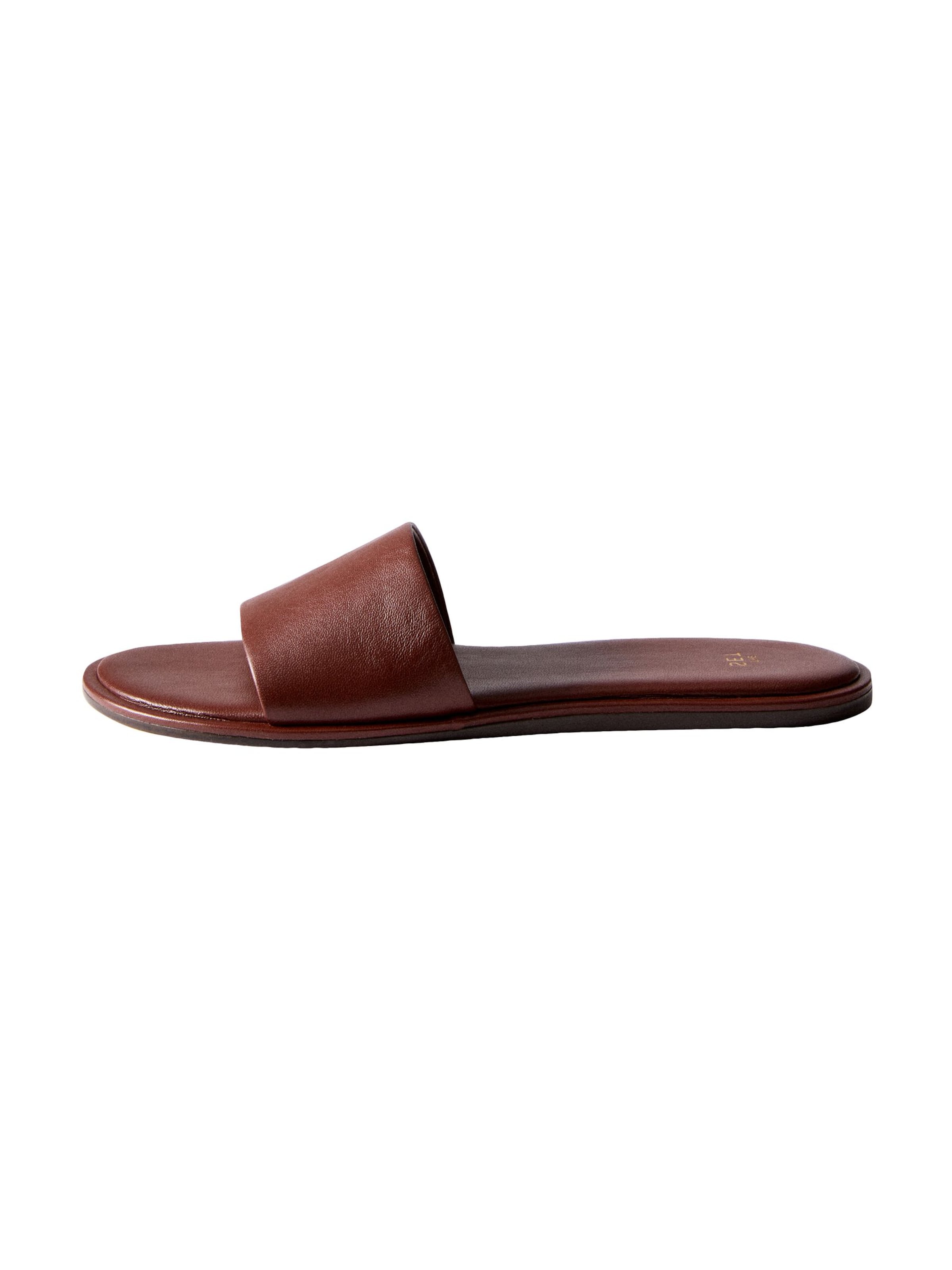 The Set Pantolette in Braun: Vorderseite