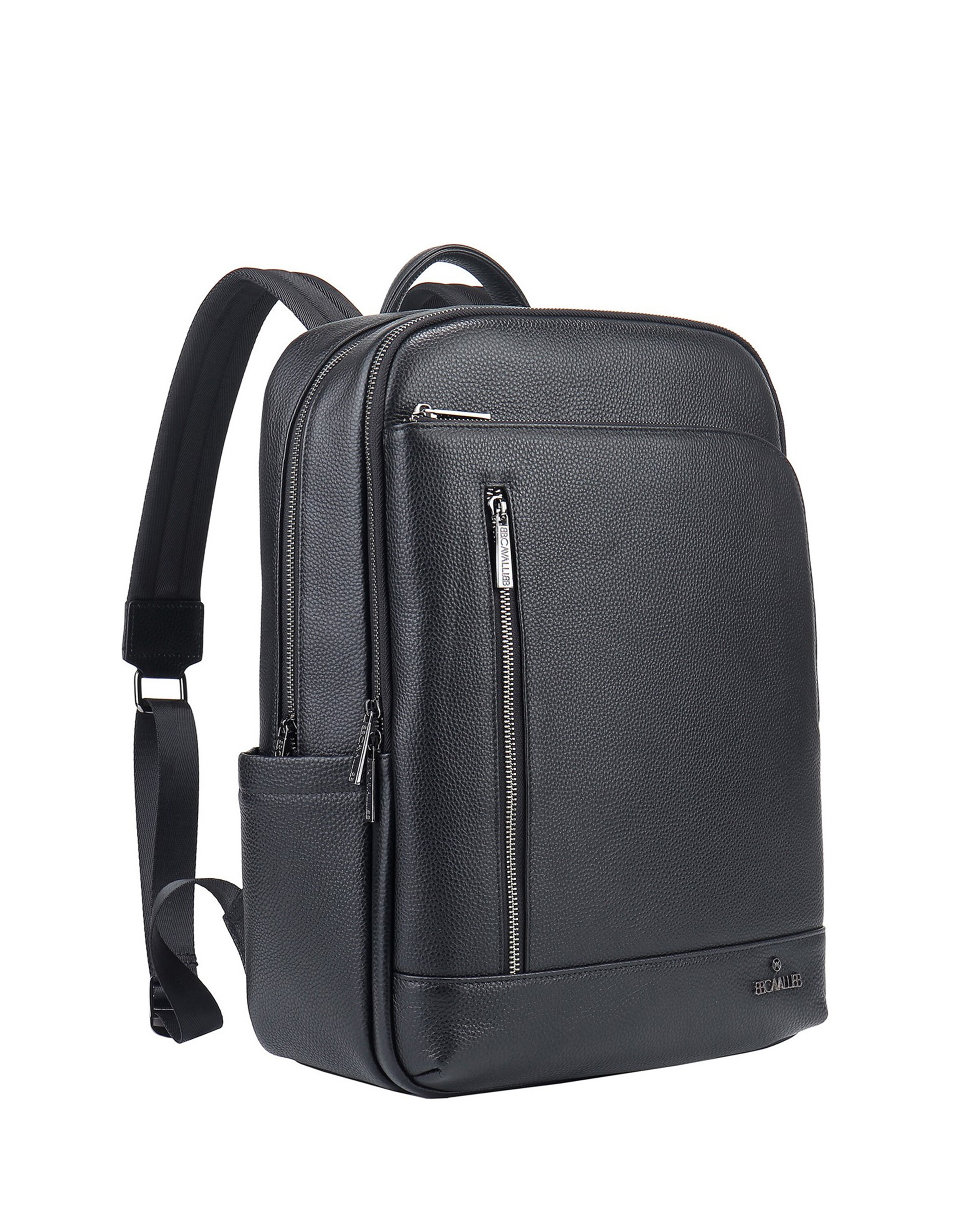 B Cavalli B Backpack in Black: front