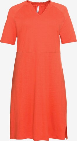 SHEEGO Dress in Orange: front