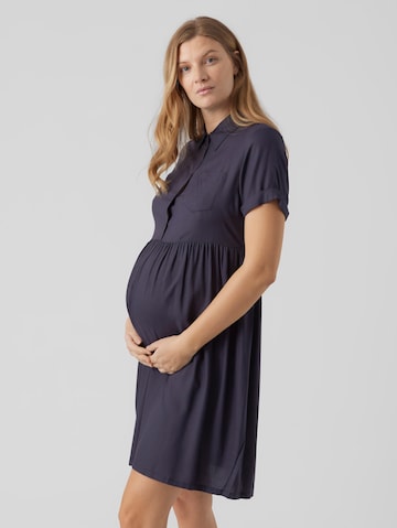 MAMALICIOUS Blusenkleid 'Melani Lia' in Braun: predná strana