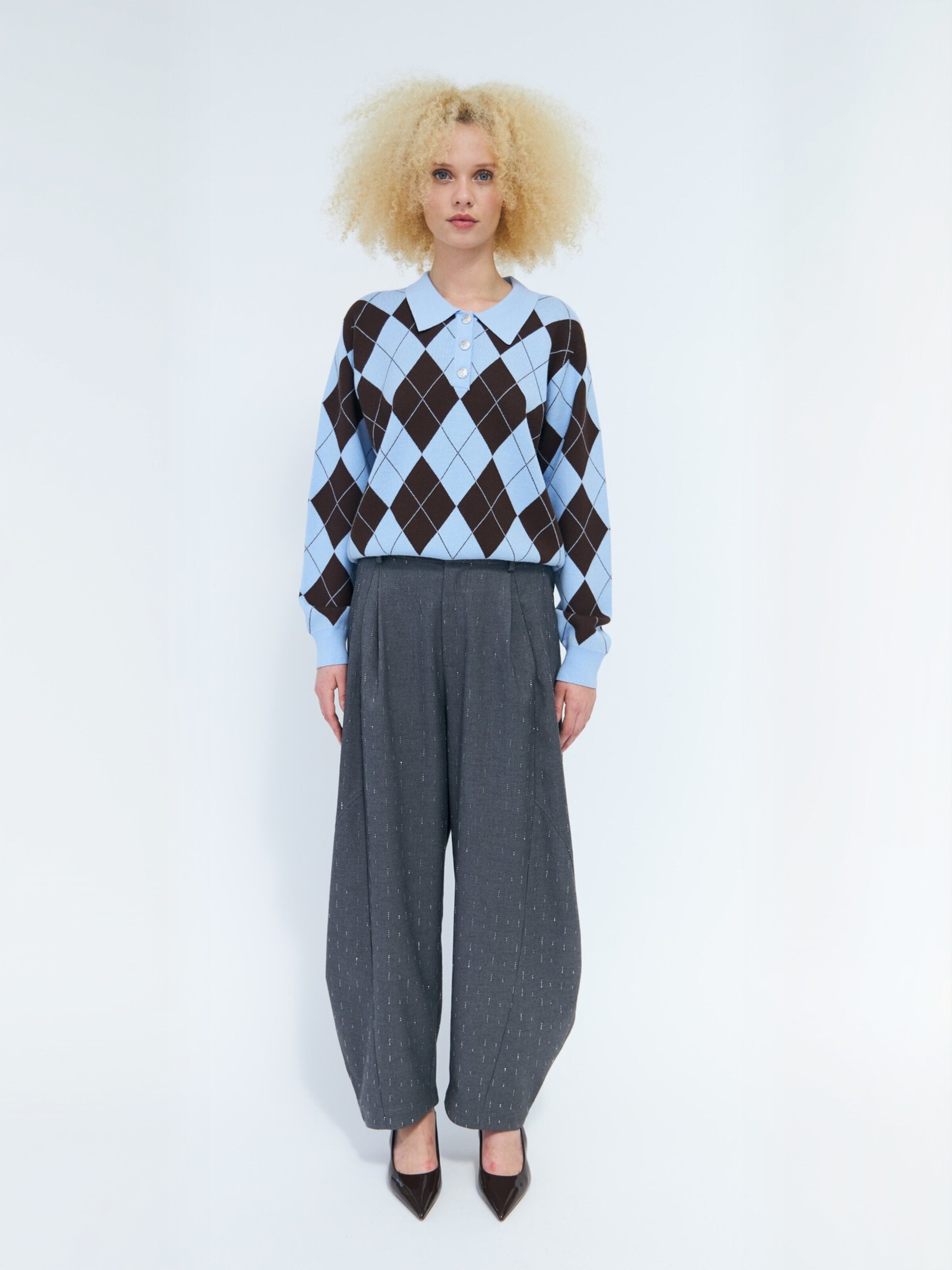 Crās Sweater ' Lovemycras ' in Blue: front