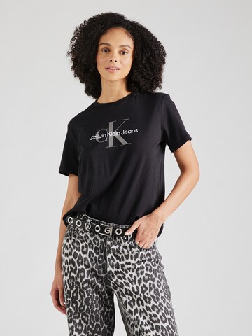 Calvin Klein Jeans T-Shirt in Schwarz: predná strana