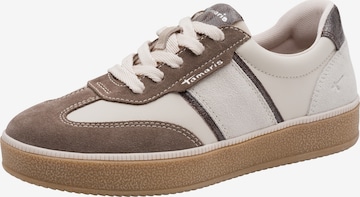 Baskets basses Tamaris en blanc : devant