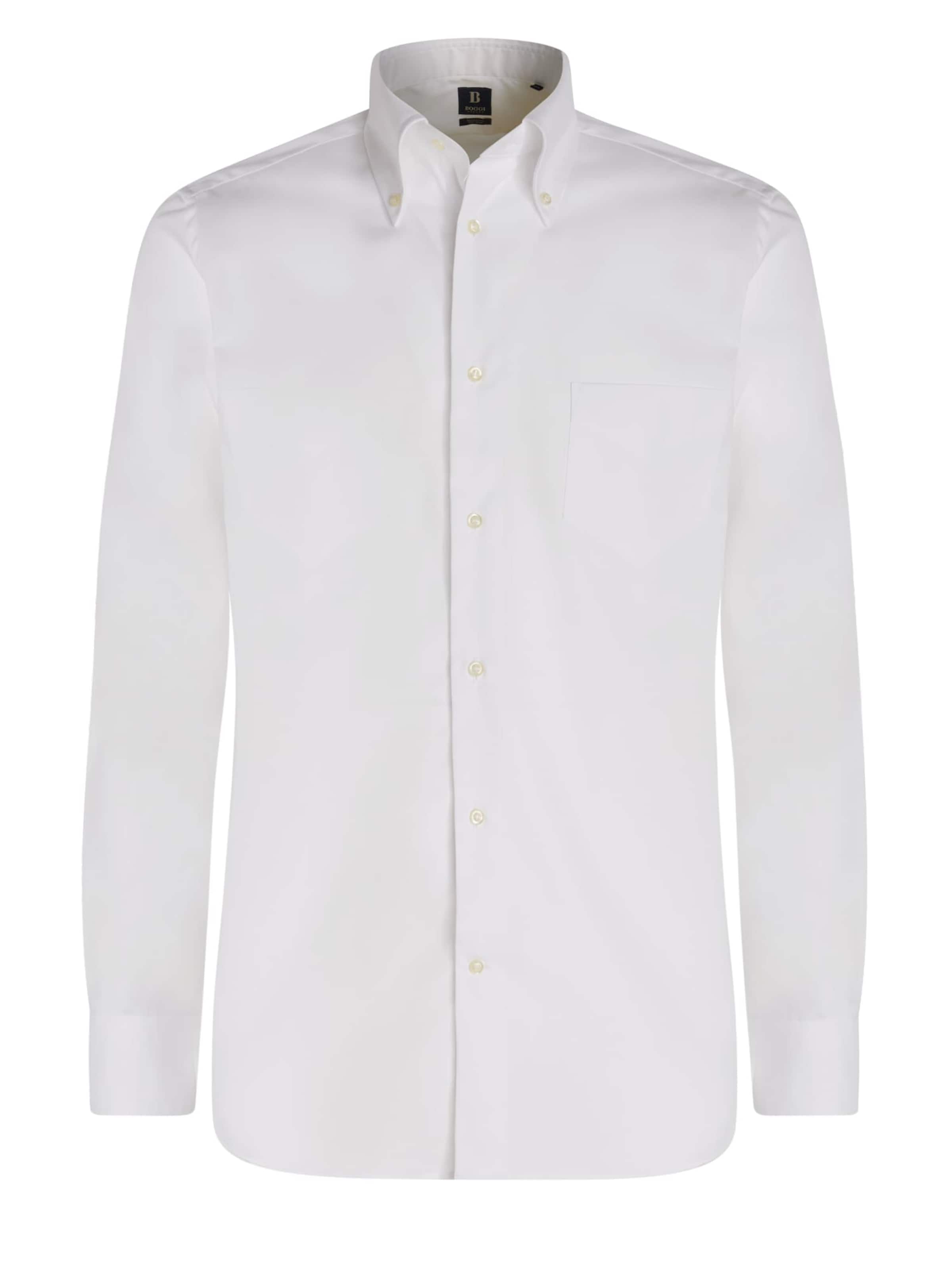 Camicia di Boggi Milano in bianco: frontale