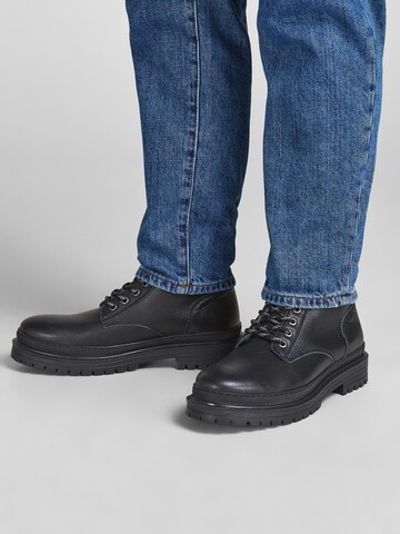 JACK & JONES Lace-Up Boots in Black