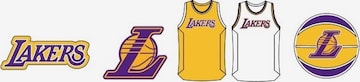 Crocs Schuhzubehör 'Los Angeles Lakers' in Gelb