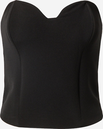 Oval Square Top 'Town' in Black: front