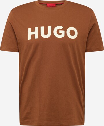 Maglietta 'DULIVIO' di HUGO in marrone: frontale