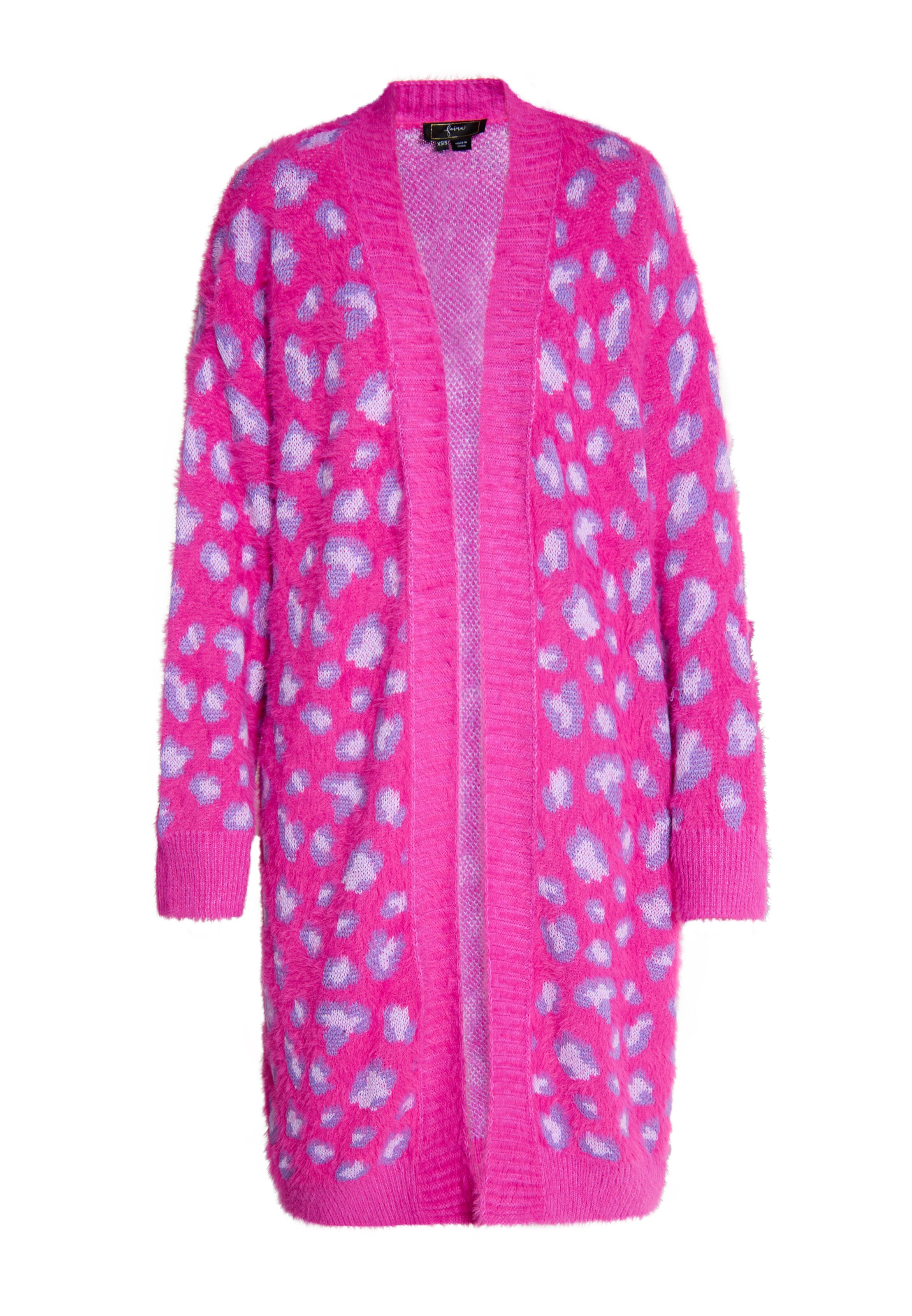 faina Плетена жилетка в розово: отпред