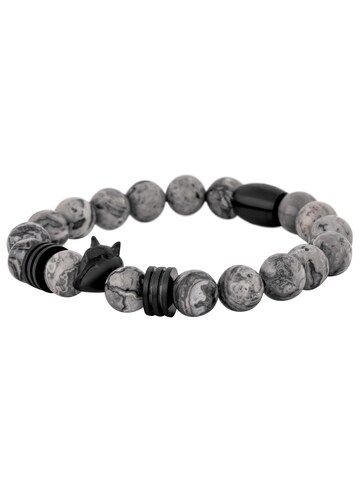 Akitsune Bracelet 'Obsidius' in Grey: front