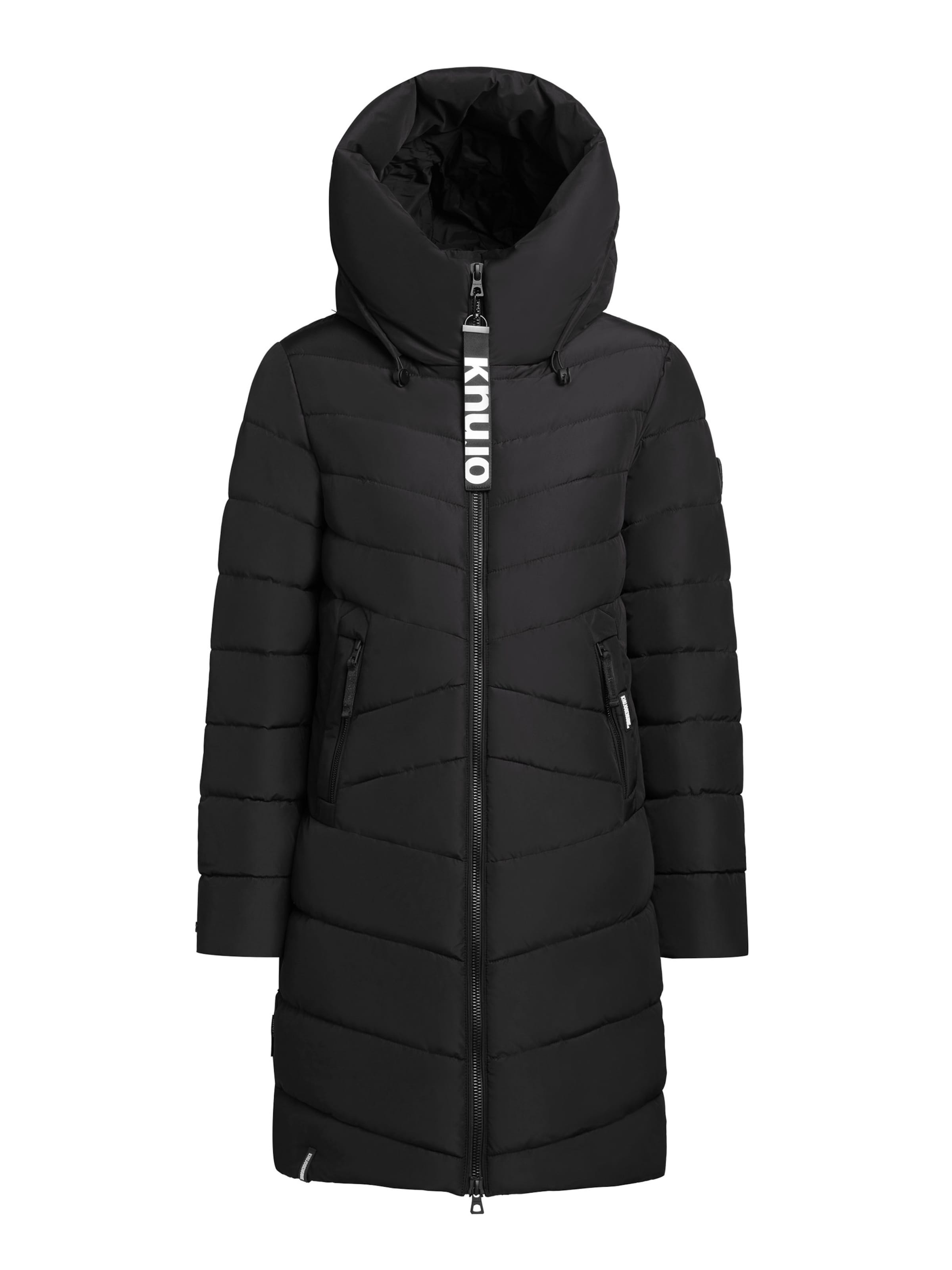 khujo Winter Coat in Black: front