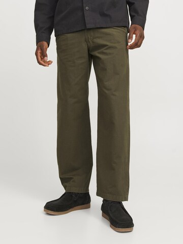 Regular Pantalon chino JACK & JONES en vert : devant