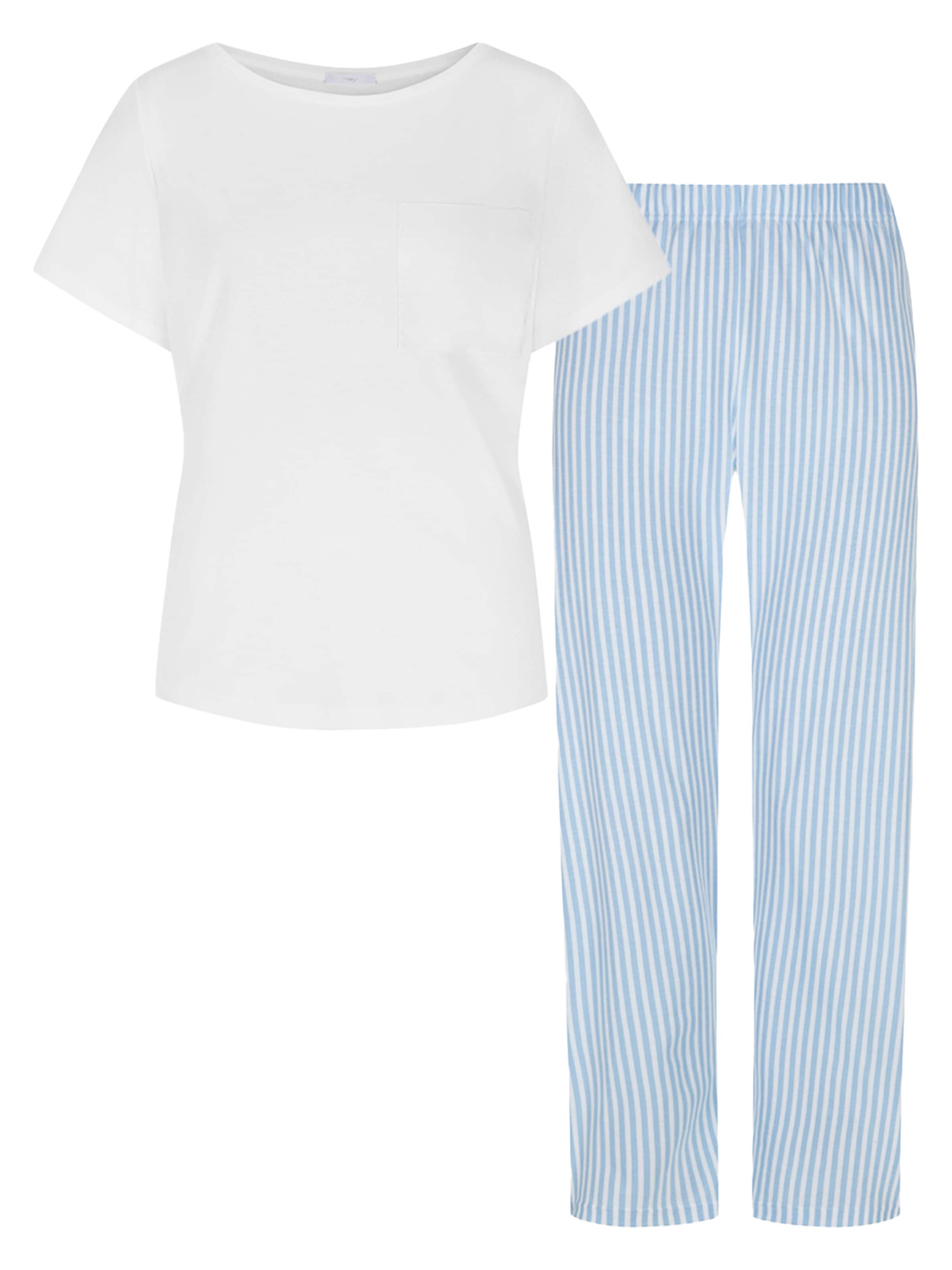 Mey Pyjama 'Night2Day'‌‌‌‌‌‌‌‌‌‌ in Blau: Vorderseite