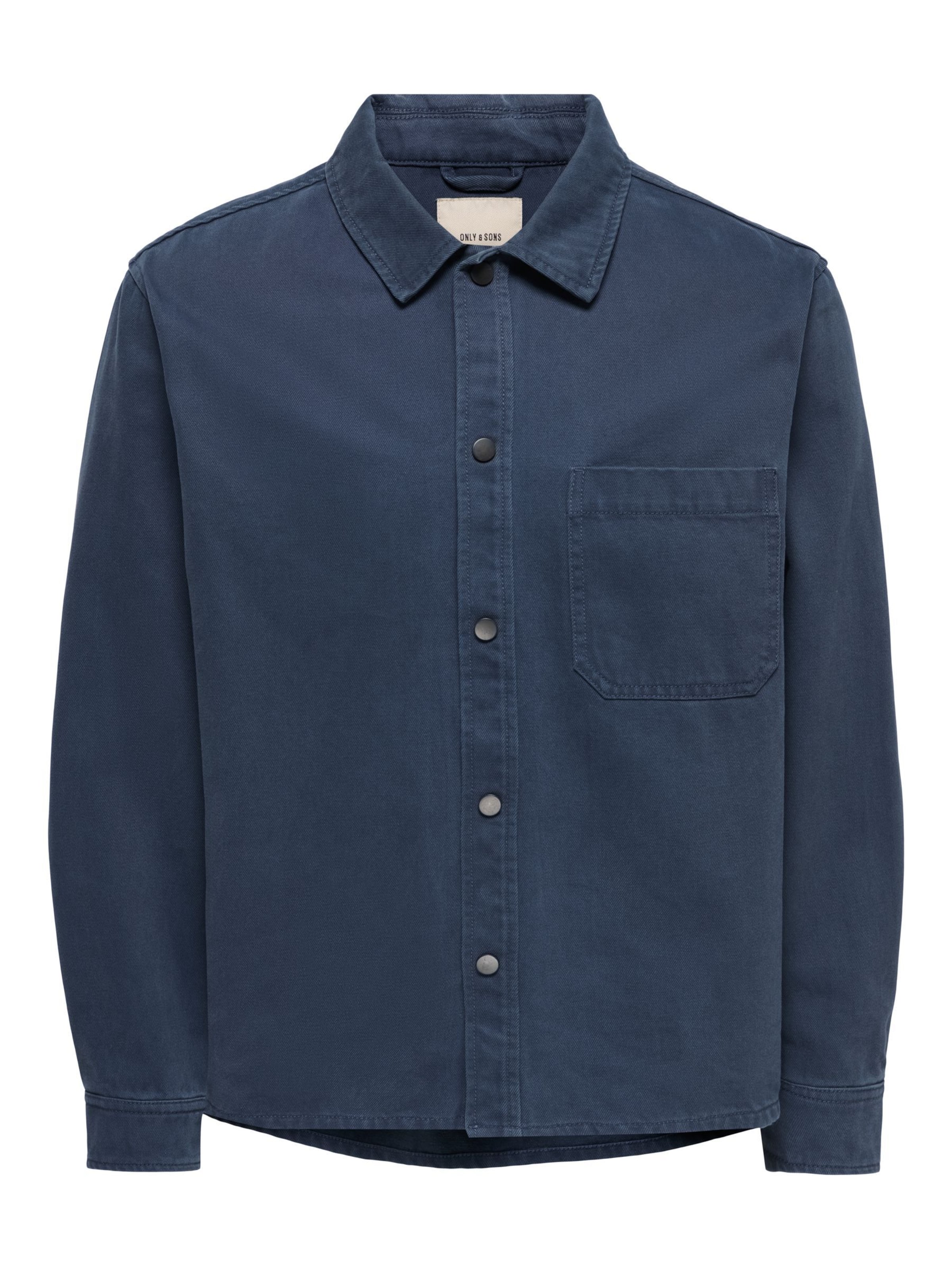 Coupe regular Chemise business 'ONSTimes' Only & Sons en bleu : devant