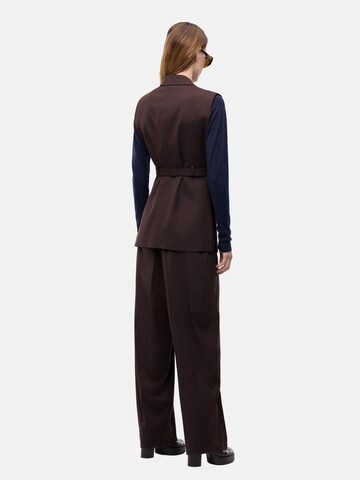 PINKO Väst 'PINKO NURAQUS GILET DIAGONALE GILET' i brun
