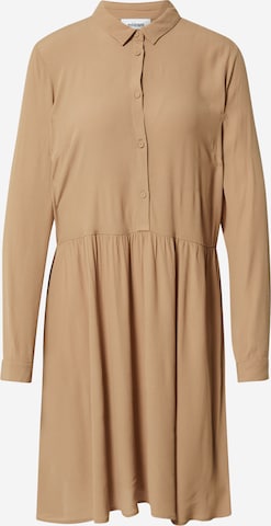 minimum Košeľové šaty 'BINDIE' - Hnedá: predná strana
