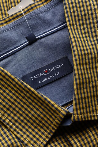 CASAMODA Button Up Shirt in XL in Yellow