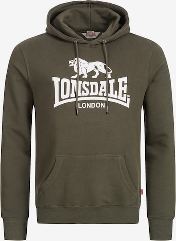 LONSDALE Sweatshirt 'Fremington' in Grün: predná strana