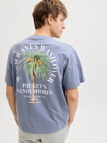 JJ Rebel Μπλουζάκι 'JREBCHRISTIAN' σε μπλε: μπροστά