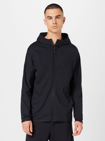 Nike Sportswear Sweat jacket 'Tech Fleece' in Black: front
