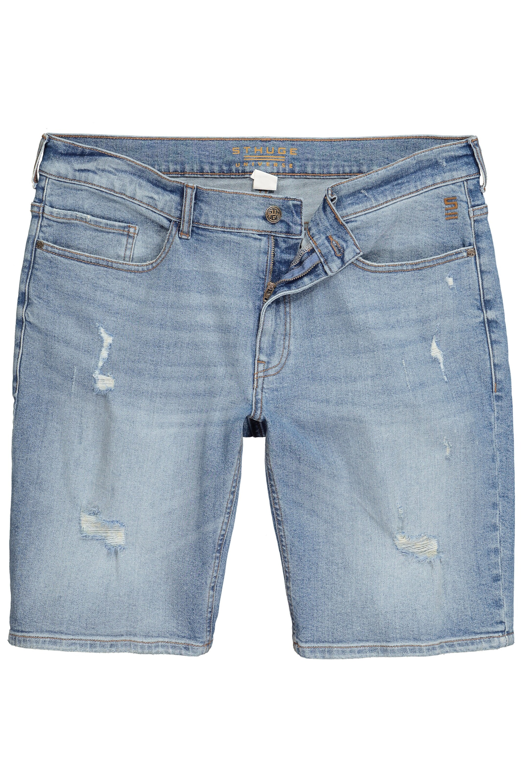 STHUGE Loosefit Jeans in Blau: Vorderseite