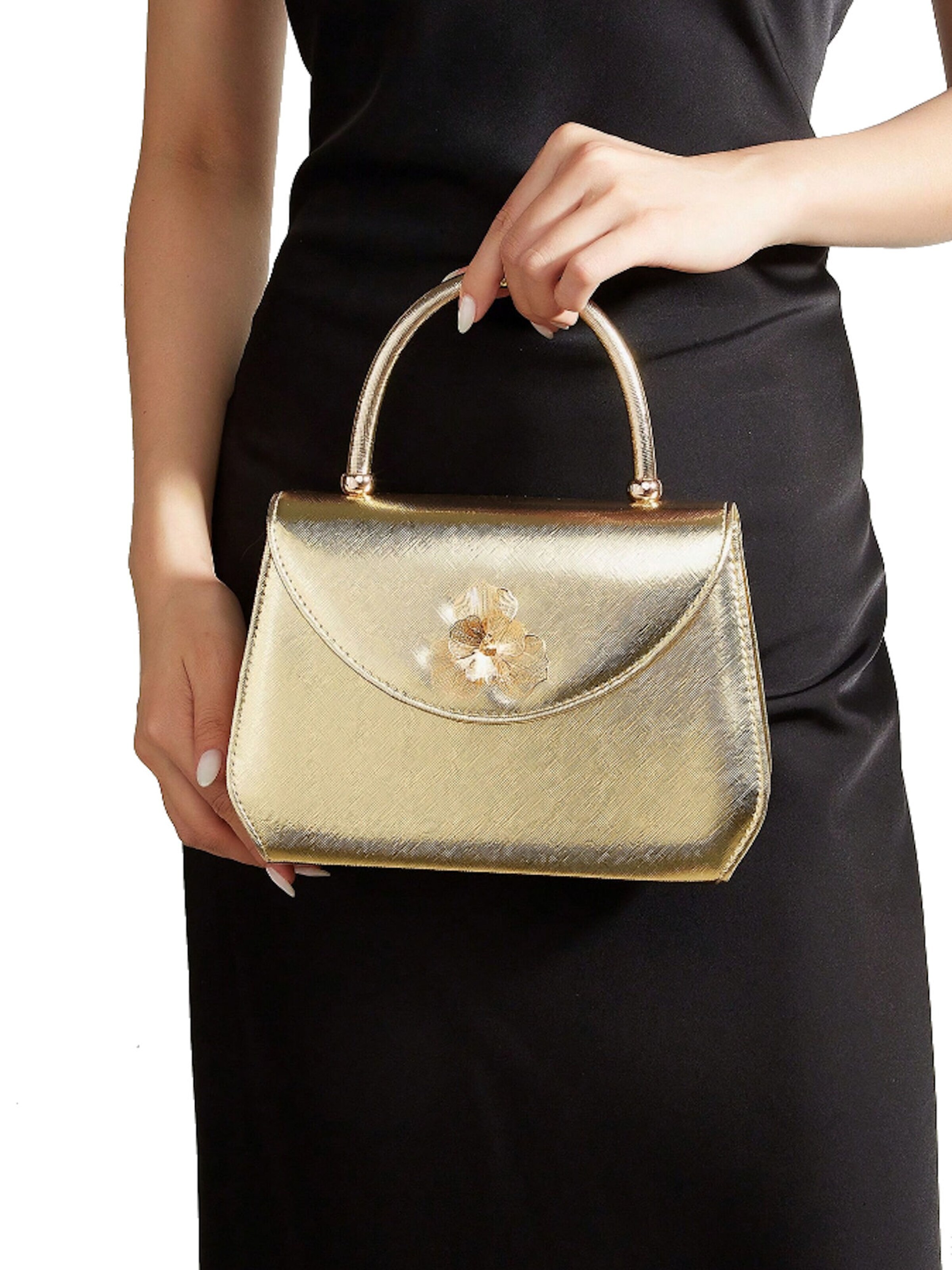 Tomshop24-7 Handbag 'Katharina' in Gold: front
