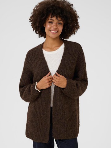 CULTURE Cardigan 'CUbrava' i brun: forside