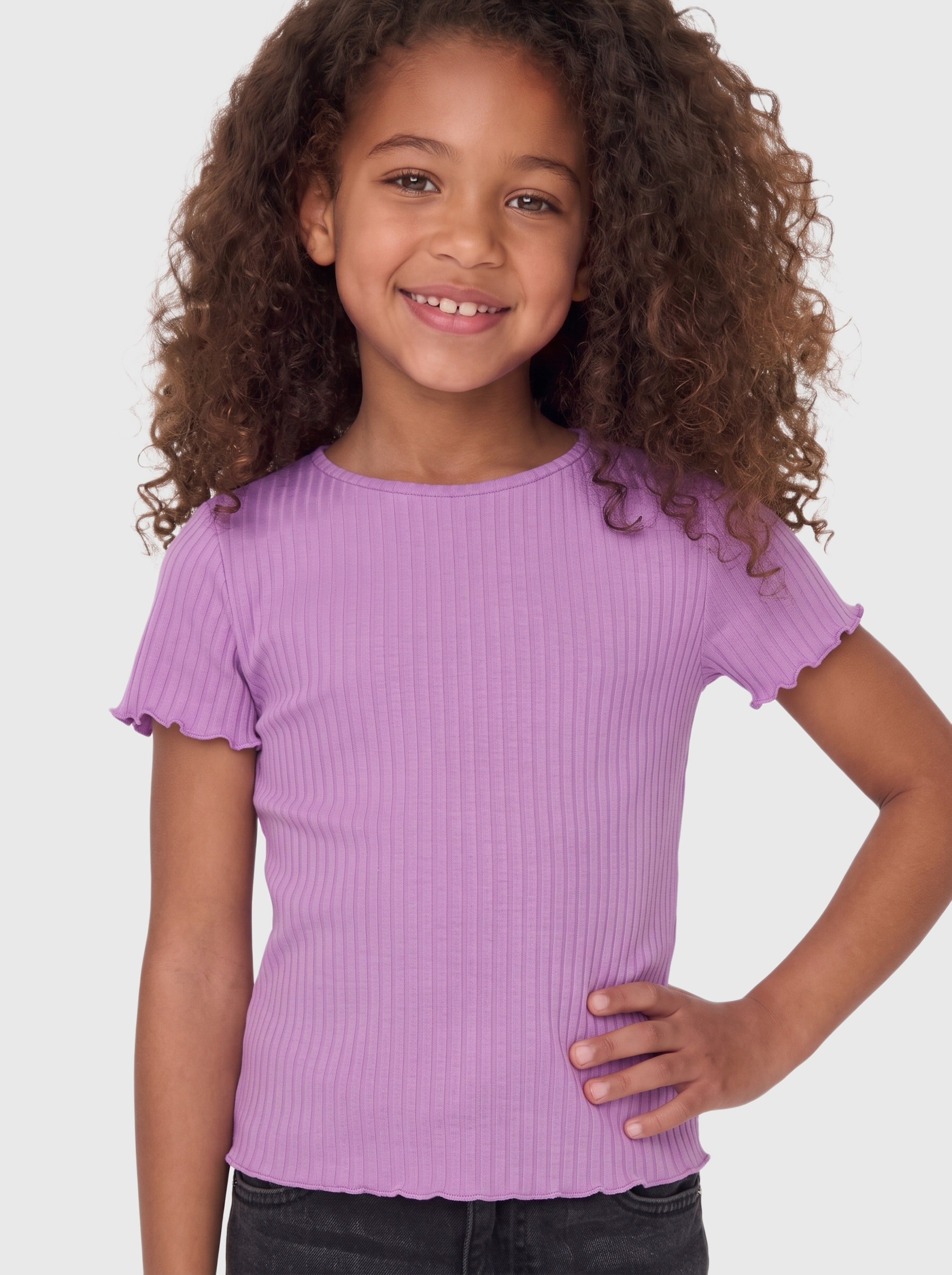 ONLY GIRLS T-shirt 'KONNella' i lila