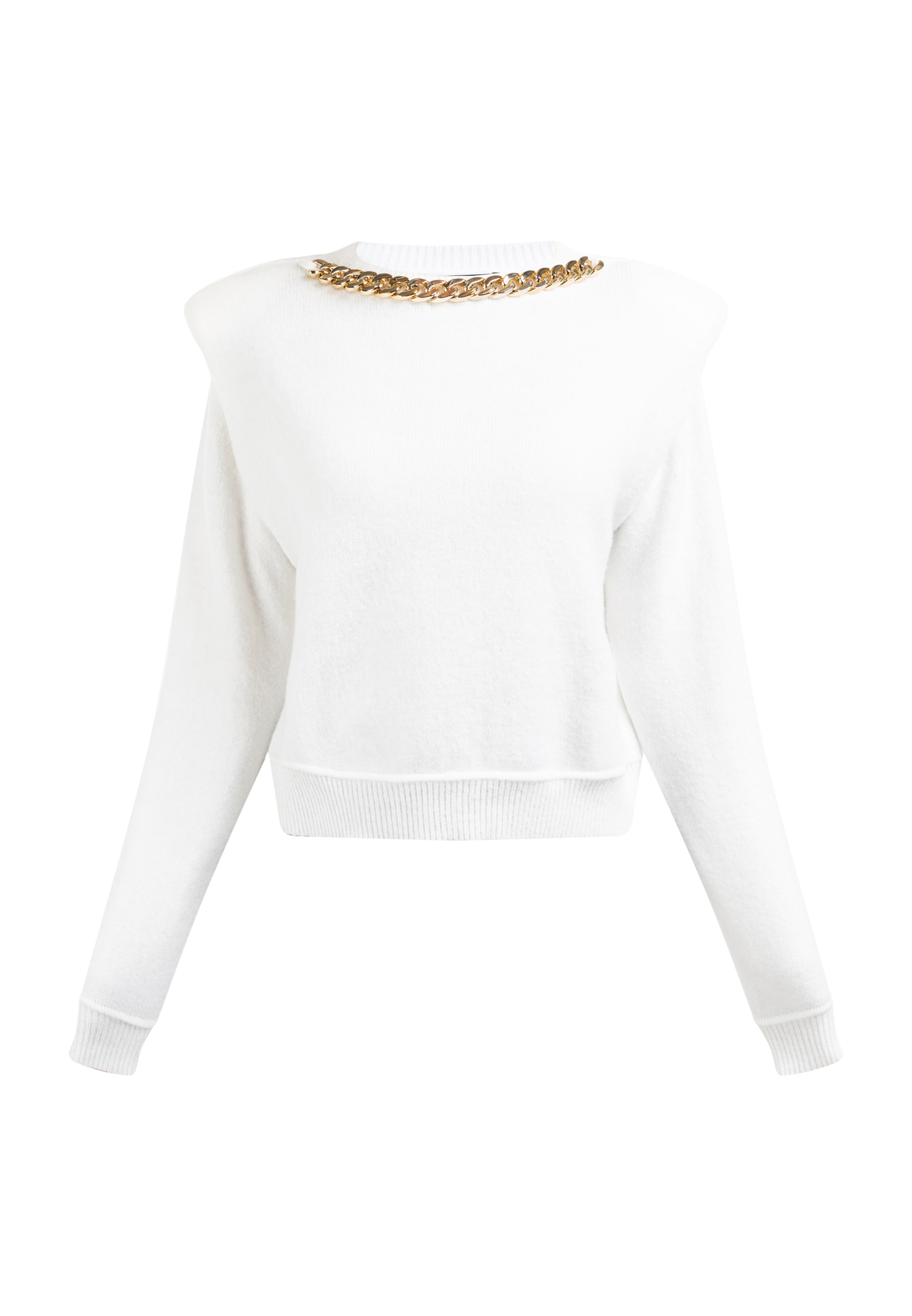 faina Свитер 'Tuxe' в Белый: спереди