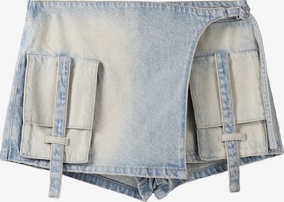 Bershka Jeans cargo en bleu denim, Vue avec produit